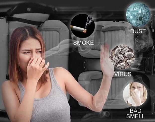 Common car odor sources: smoke, dust, germs and bad smells